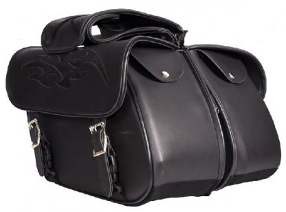 Zip off PVC Saddlebags | Motorcycle Accessories