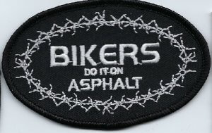 Bikers Do It On Asphalt With Barbed Wire | Patches