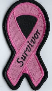 Breast Cancer Awareness Ribbon With Survivor | Patches