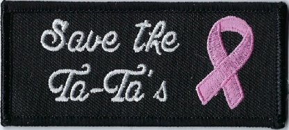 Save the Ta-Ta's With Pink Ribbon | Patches