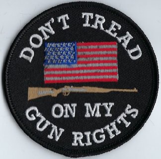 Don't Tread On My Gun Rights With Flag & Rifle | Patches