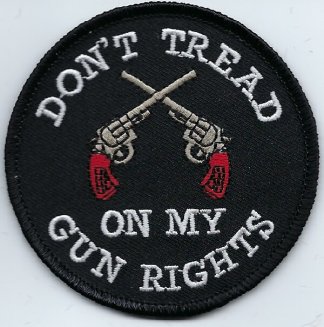 Don't Tread On My Gun Rights With Crossed Pistols | Patches
