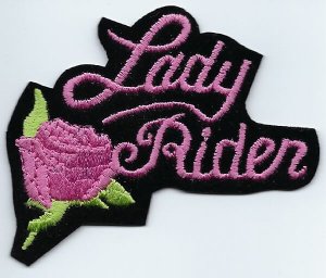 Lady Rider With Rose | Patches