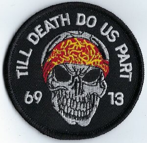 Skull With "Till Death Do Us Part