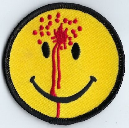 Smiley Face With Bullet Hole | Patches