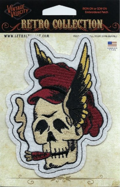 Winged Vintage Skull | Patches
